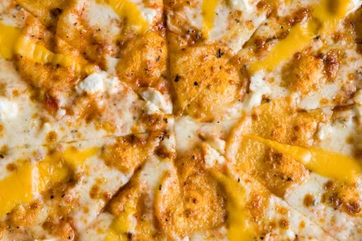 cheese pizza melted mozzarella golden crust